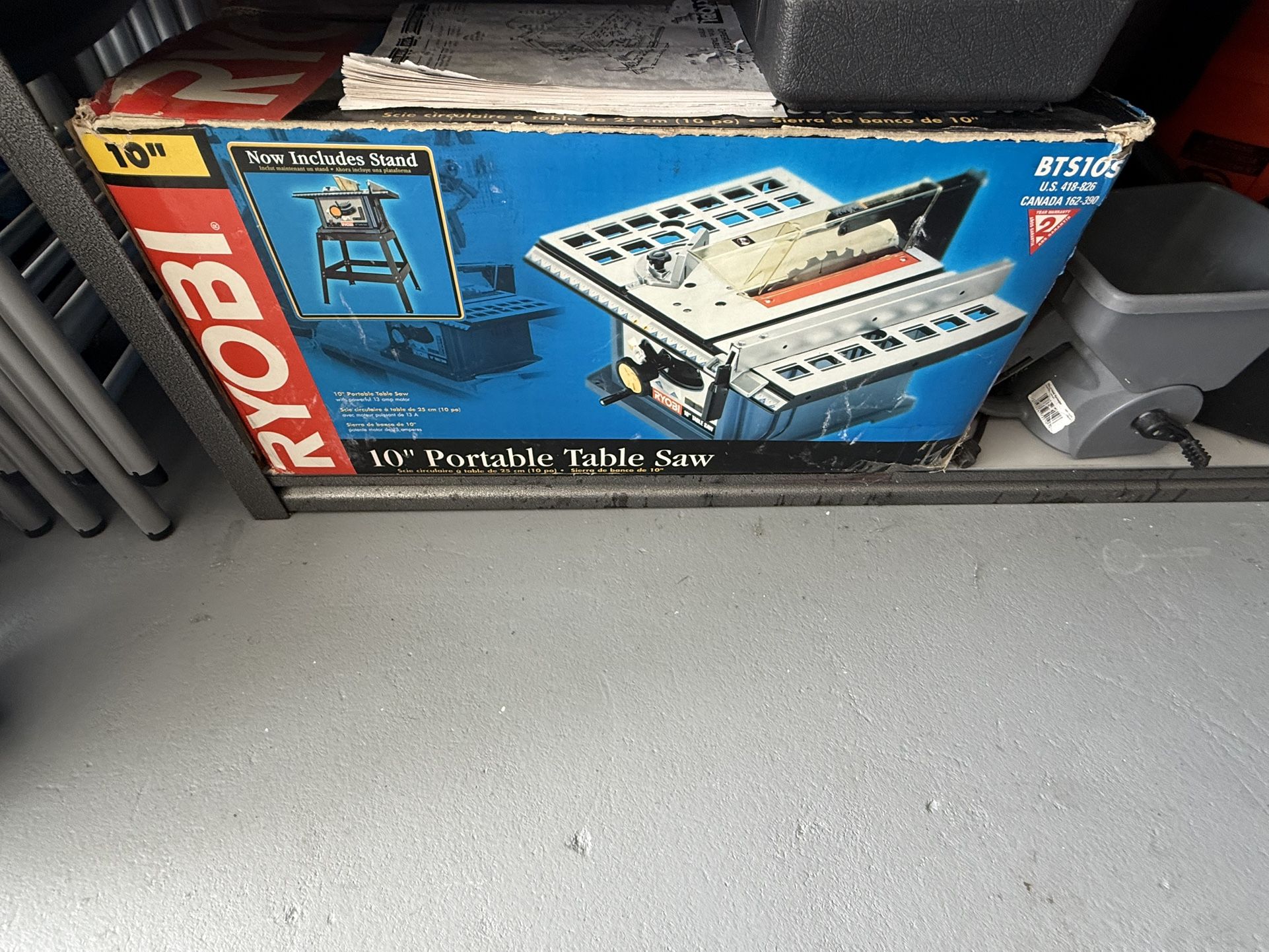Ryobi 10” Portable Table Saw