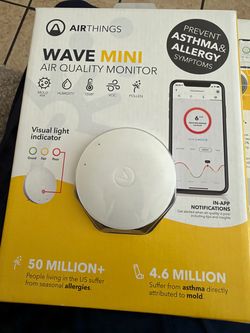 Airthings- Wave Mini - Indoor Air Quality - Chemicals (TVOCS), Humidity, Temperature