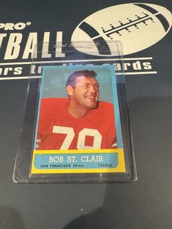 Bob St. Clair Football Card Retro
