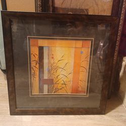 Framed & Matted Asian Art Print 