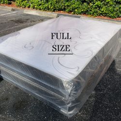 NEW FULL SIZE MATTRESS AND BOX SPRING-2PC