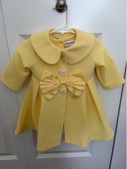 12 months girls summer dress with coat. I’m available in Oswego and Joliet areas