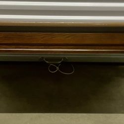 Vintage Bench  Coffee Table 52 Inch Spanish Revival? Solid Wood Gorgeous