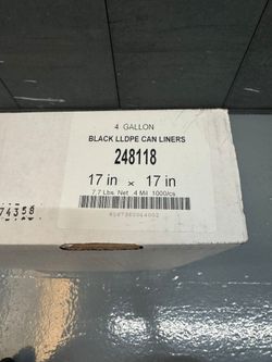 Commercial Grade Can Liners – Black, 4 Gallon