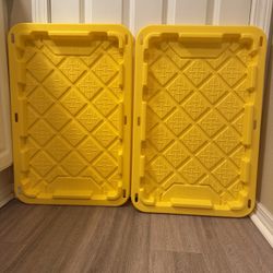 Yellow Storage Bin Lids 17.5x26.4”
