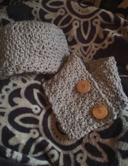 Dog or Cat and Owner matching hat and scarves winter set