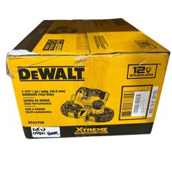 DEWALT Xtreme Series 1 3/4" Band Saw, 12V Max, Tool Only DCS375B Box damage
