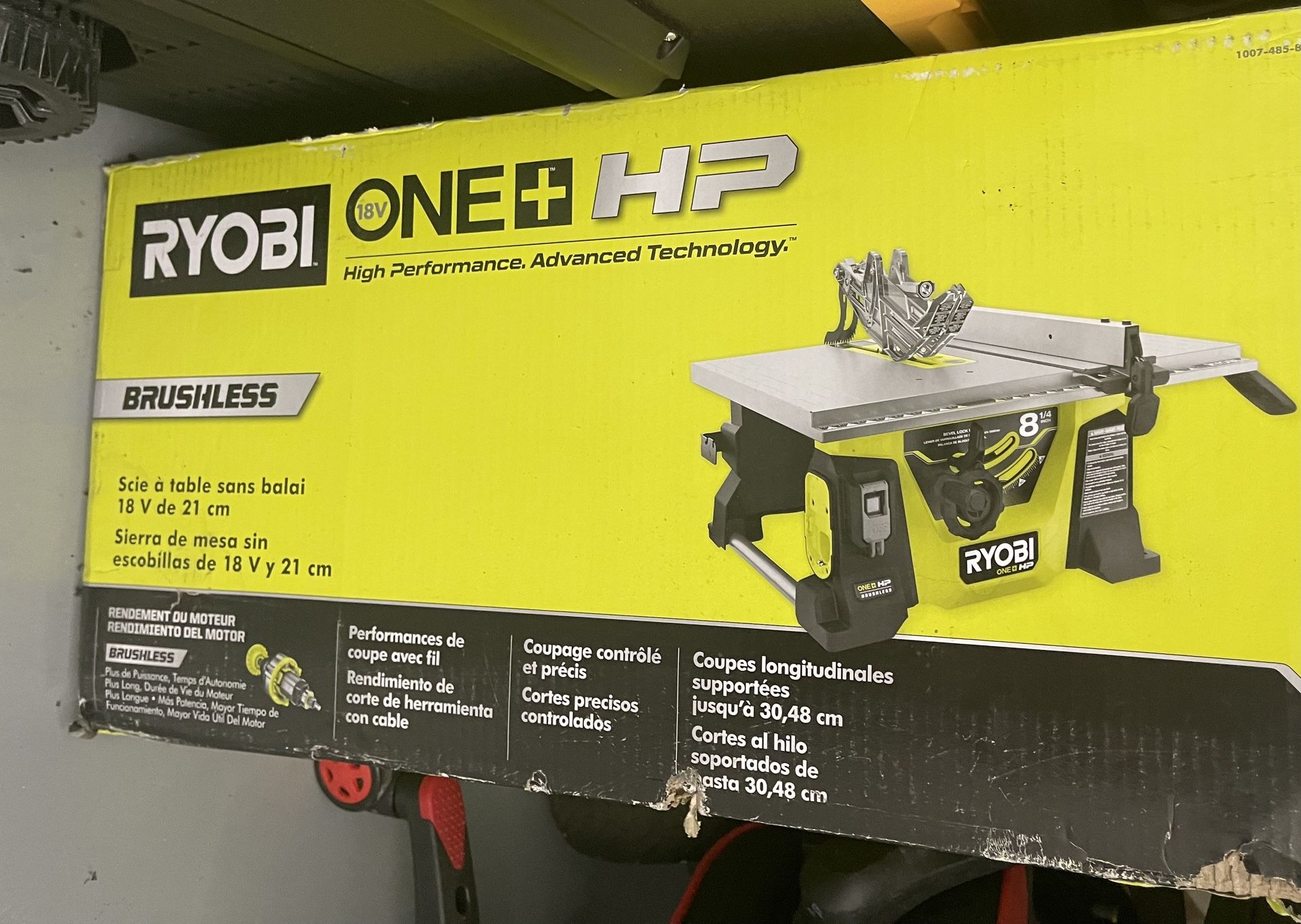 Brand New Ryobi 18v Brushless Table Saw