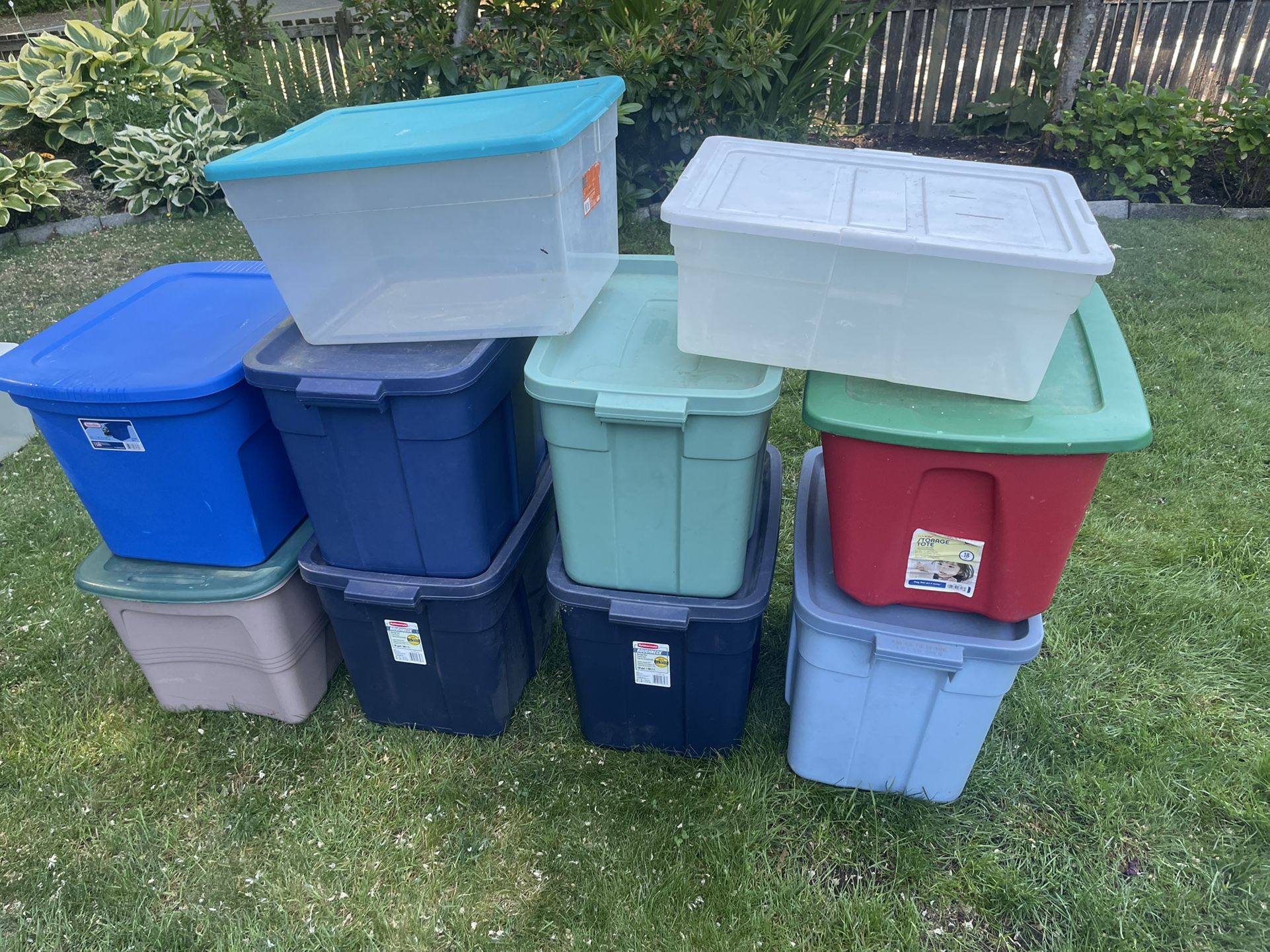 18 Gallon Totes For $6 Each