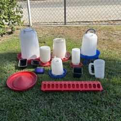 Roosters food feeder And Water Feeder!