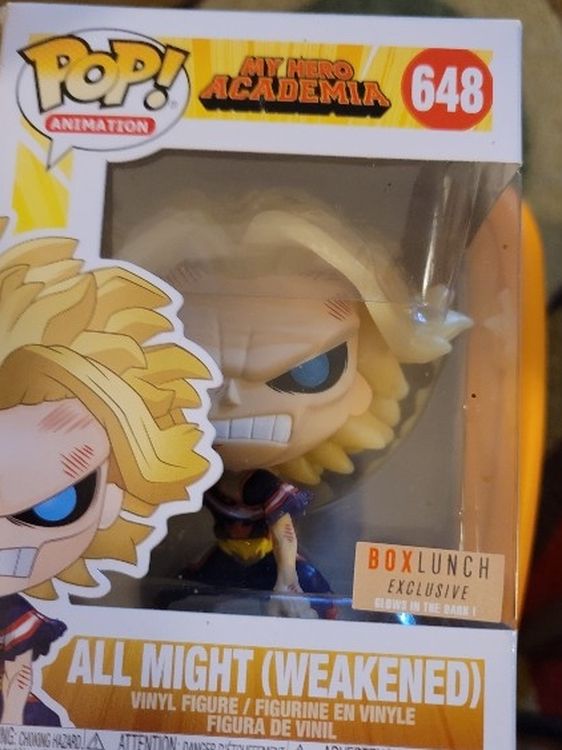 Funko Pop! All Might (Weakened) #648 From My Hero Academia