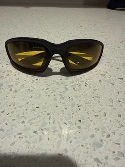 Sport Wrap Sunglasses Yellow Tinted Lenses