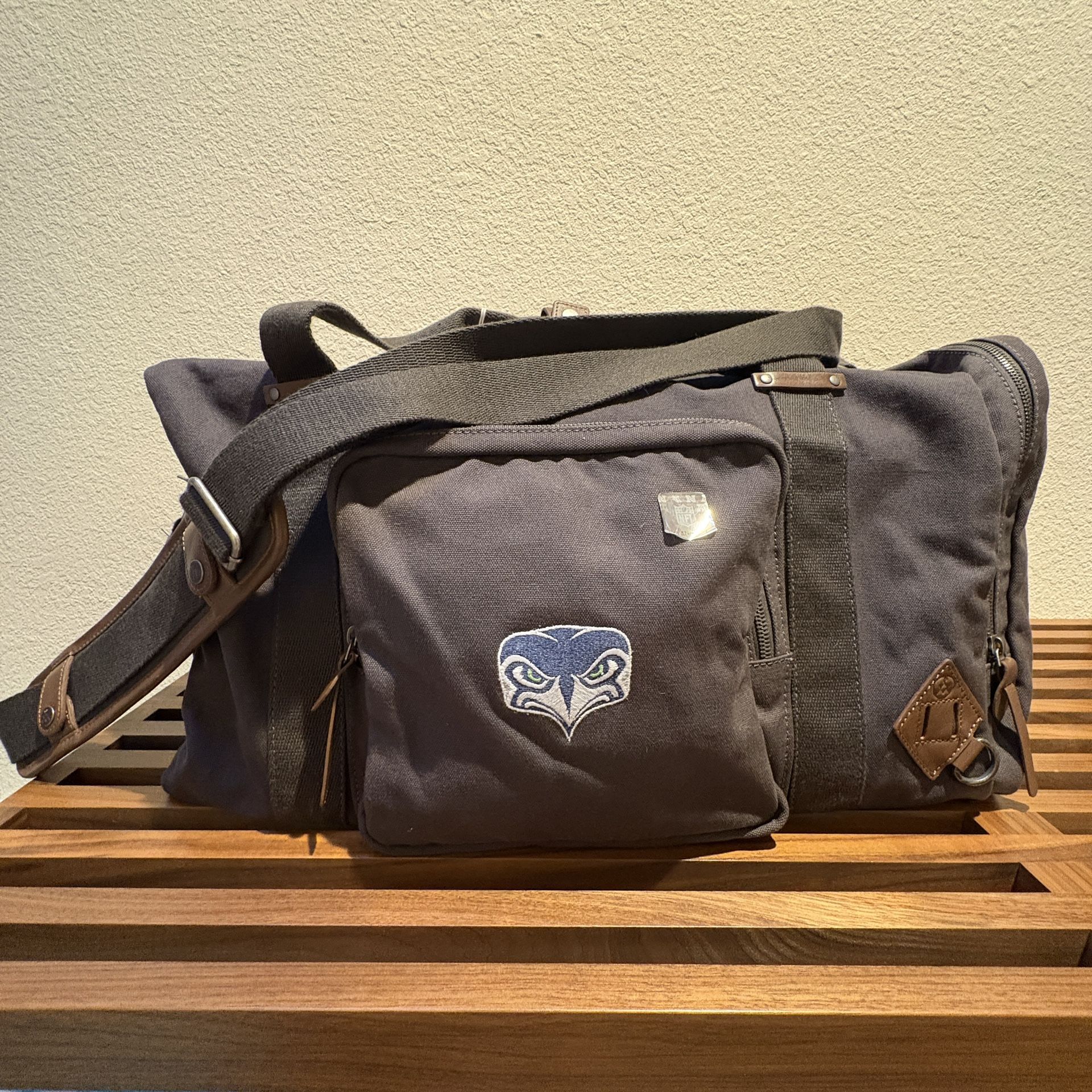 Seattle Seahawks Canvas Duffle Bag - Like New!