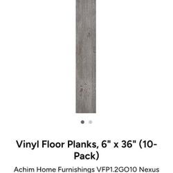 Vinyls Floor Planks Gray.  60ft Total.  