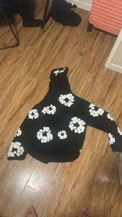 denim tear hoodie large