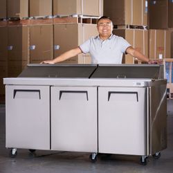 Commercial Food Prep Table | 70” Mega Top ETL | Free Shipping | Up To 10-Year Warranty