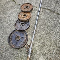 Olympic Weights And Barbell 