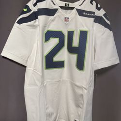 Authentic Marshawn Lynch Seattle Seahawks Nike Elite Jersey Men’s Size: 48 NWT