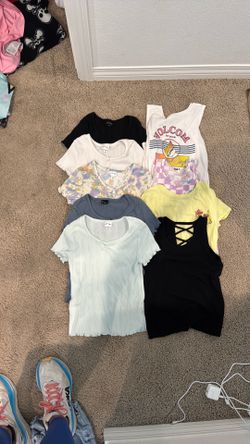 Girls assorted shirts size 8–10 $1 each