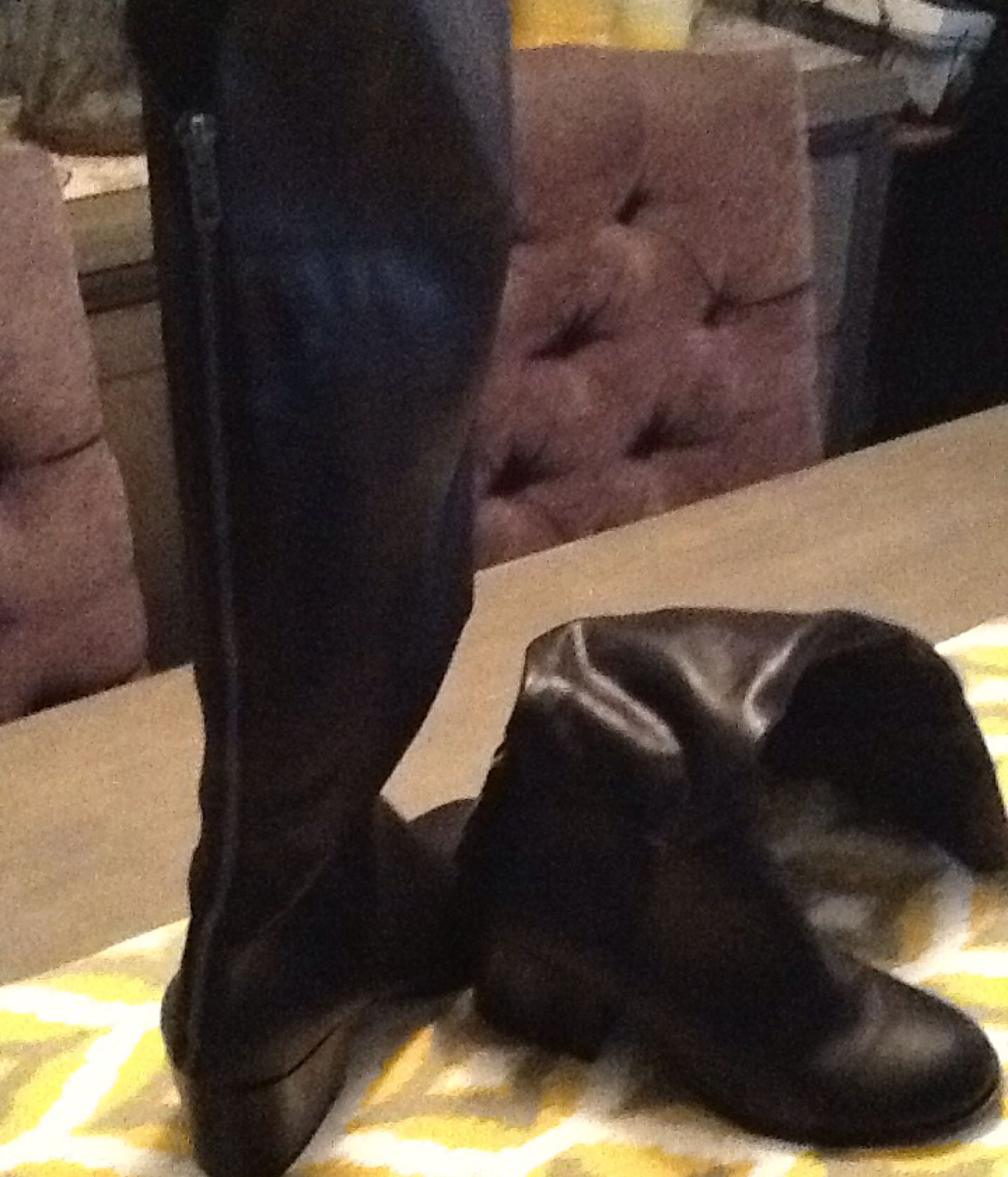 A madden girl black boots size 8