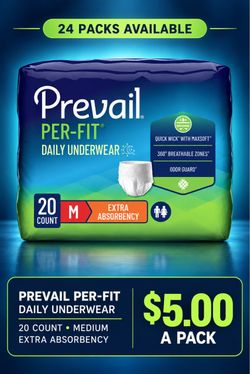 Prevail Medium Adult Diapers