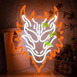 NEW Game Dragons Neon Sign LED Light Up USB Powered Wall Art Decor Gifts for Teen Boys Teenage Girls Game Player