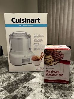 Cuisinart Ice Cream Maker plus Bonus Ice Cream Container Set