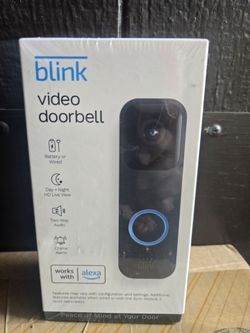 NEW Sealed Blink Video Doorbell - HD Video, Two-Way Audio, Alexa - $45