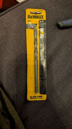 DeWalt DW1600 5/16-inch (7.9 mm) Black Oxide drill bit