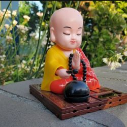 Praying Buddha Monk Solar