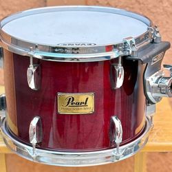 Pearl Prestige Session Select 12" Tom for Drum Set Cherrywood Red
