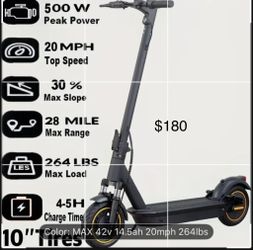 Electric Scooter -New Up To 20mph