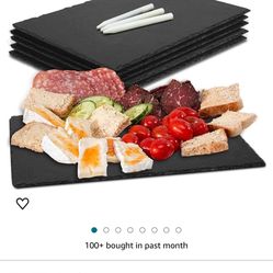 6 Slate Cheese Boards With Chalk