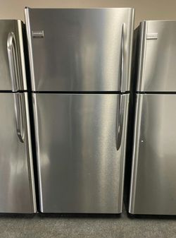 Frigidaire Stainless Steel Top Mount Refrigerator - Spacious