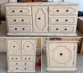 3  piece bedroom set refinished