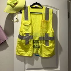 Crossing Guard Vest Hat And Sign