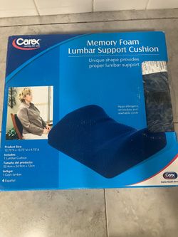 Memory foam back support cushion