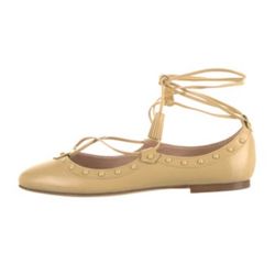 Tod's Leather Tassel Accents Flats, Size 36.5