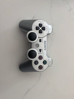 Sony PlayStation 3 DualShock 3 Wireless Controller – Silver – OEM PS3 - TESTED AND WORKING