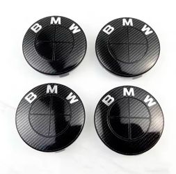 BMW Carbon Fiber Wheel Center Caps Set of 4