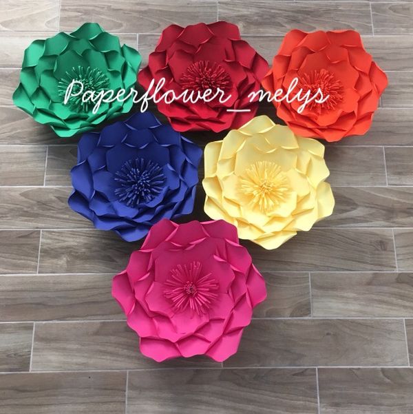 Paper Flower Flores De Papel Baby Shower Fiesta Party Paper Flower Flores De Papel Baby Shower Fiesta Party