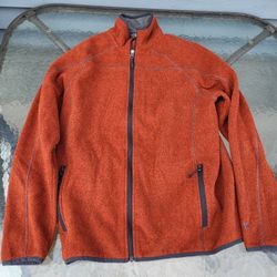 Men Med White Sierra orange zip up fleece Lot 31
