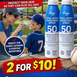 Sunscreen 2 For $10