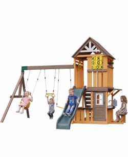 New in box 11x14 wooden playground for backyard - price negotiable
