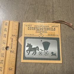 Country Stencils tin stencil - 1986 - NEW 
