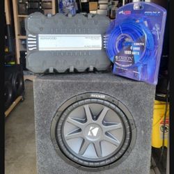12inch Kicker Comp Vr And Amplifier And Kit 