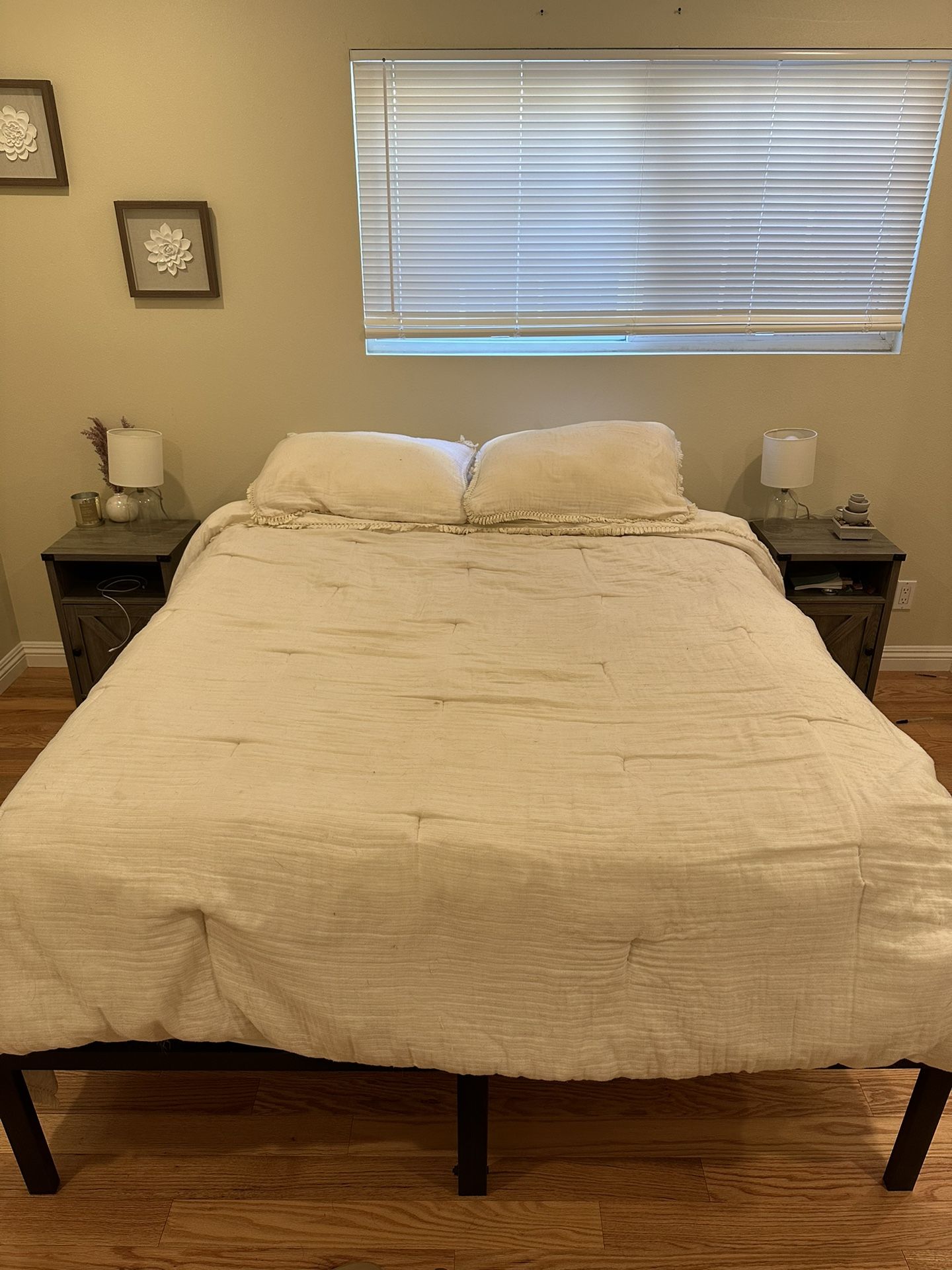Queen Bed and Bed Frame