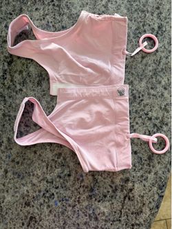 Pink Post Mastectomy bra & hold drains size SMALL