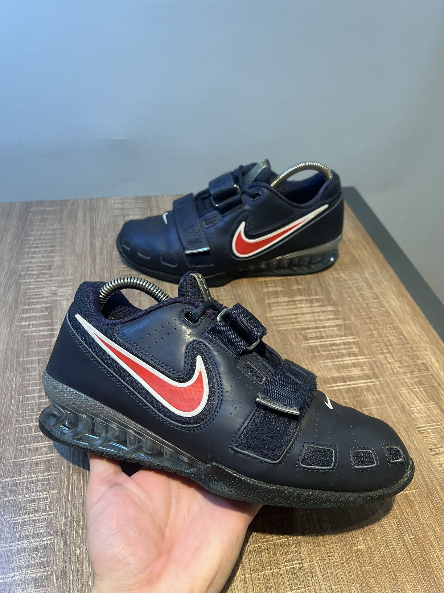 Nike Romaleos 2 Obsidian 476927-460 Men’s Sz 6.5 Women’s Sz 8 Weightlifting