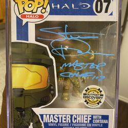 Outpost Discovery Funko Pop Signed By MASTER CHIEF